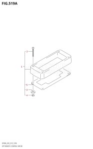 09003F-910001 (2019) 90hp E03-USA (DF90A) DF90A drawing OPT:REMOTE CONTROL SPACER