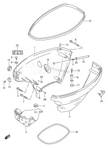 DF15 From 01501F-030001 ()  2000 drawing SIDE COVER