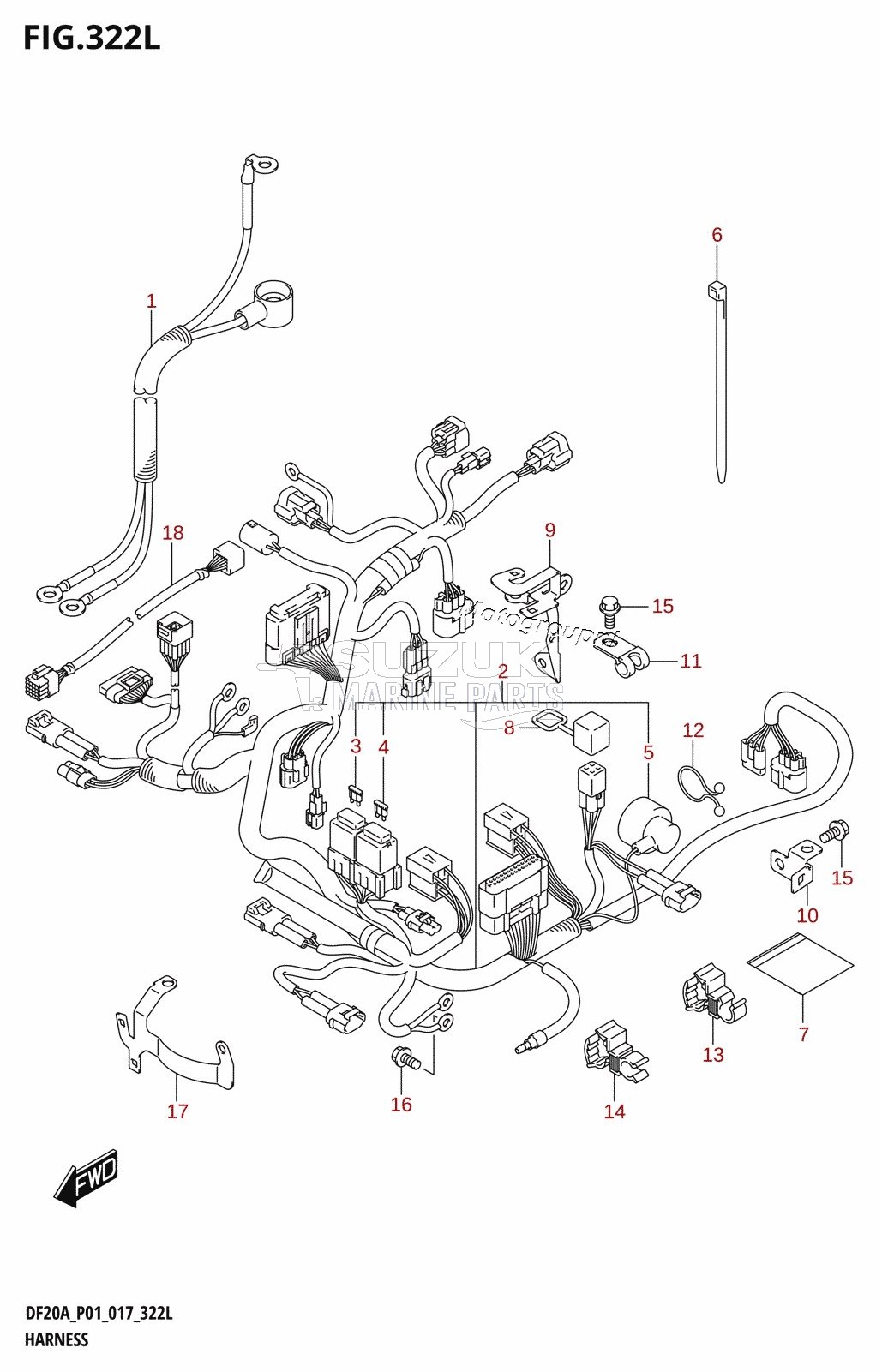 HARNESS (DF20AT:P01)