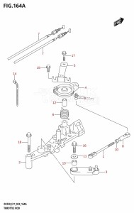 DF225T From 22503F-440001 (E11 - E40)  2024 drawing THROTTLE ROD