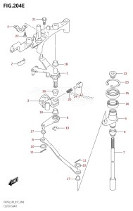 DF200 From 20002F-710001 (E03)  2017 drawing CLUTCH SHAFT (DF250T:E03)