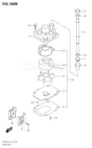 DF80A From 08002F-610001 (E01 E40)  2016 drawing WATER PUMP (DF70A:E40)