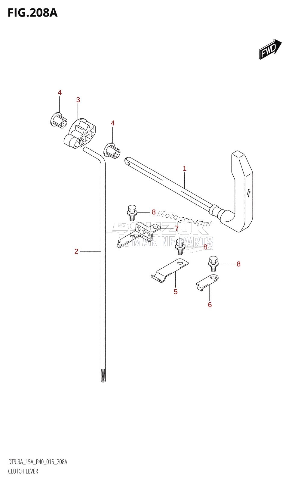 CLUTCH LEVER (DT9.9A:P40)