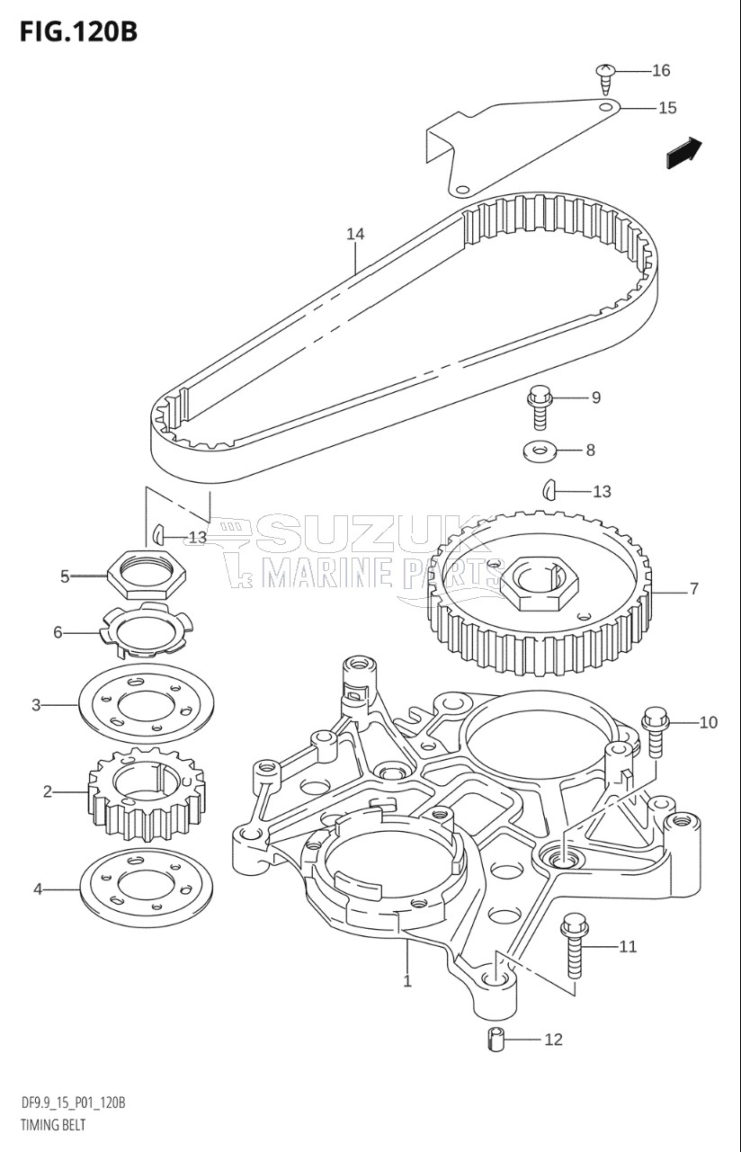 TIMING BELT (K5,K6,K7,K8,K9,K10,011)