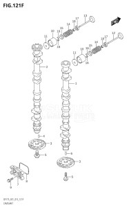 17502F-510001 (2005) 175hp E01 E40-Gen. Export 1 - Costa Rica (DF175TG) DF175TG drawing CAMSHAFT (DF150Z:E40)