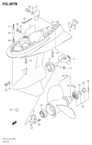 DF70 From 07001F-680001 (E03)  2006 drawing GEAR CASE (K1,K2,K3,K4,K5,K6,K7,K8,K9)