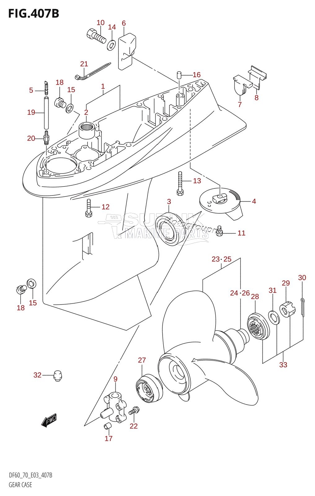 GEAR CASE (K1,K2,K3,K4,K5,K6,K7,K8,K9)