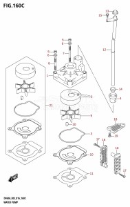 DF50A From 05004F-610001 (E03)  2016 drawing WATER PUMP (DF60A:E03)