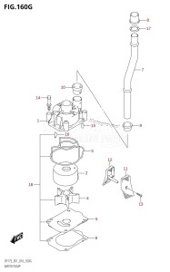 DF175ZG From 17502Z-610001 (E01 E40)  2016 drawing WATER PUMP (DF150ZG:E01)