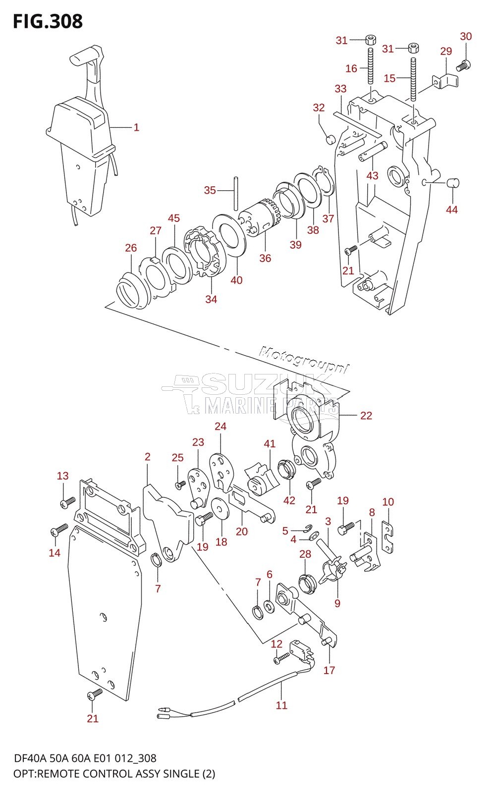 OPT:REMOTE CONTROL ASSY SINGLE(2)