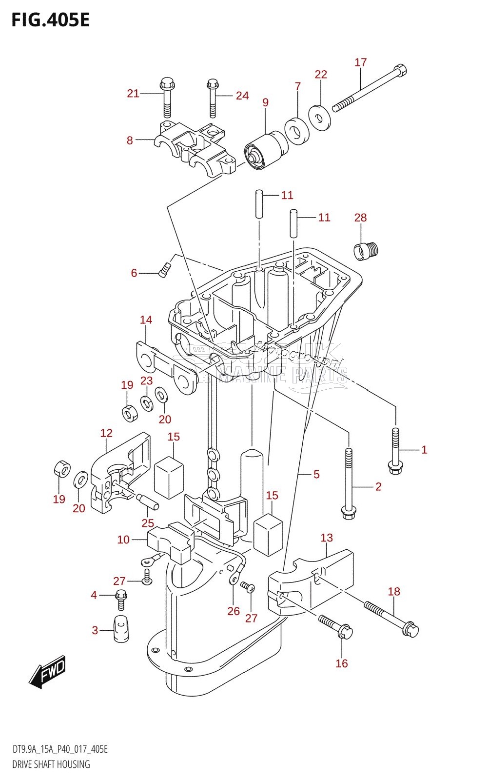 DRIVE SHAFT HOUSING (DT9.9AK:P36)