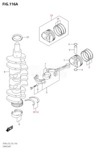 09003F-910001 (2019) 90hp E03-USA (DF90A) DF90A drawing CRANKSHAFT