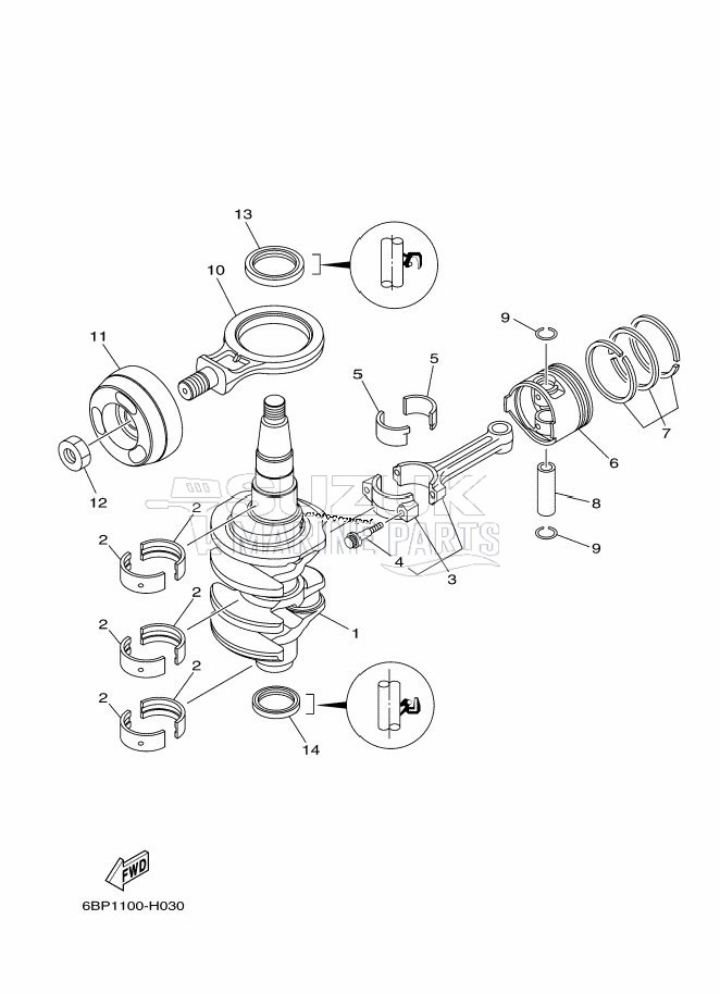 CRANKSHAFT--PISTON