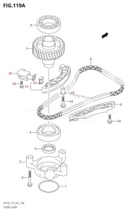 DF150Z From 15001Z-780001 (E03)  2007 drawing TIMING CHAIN