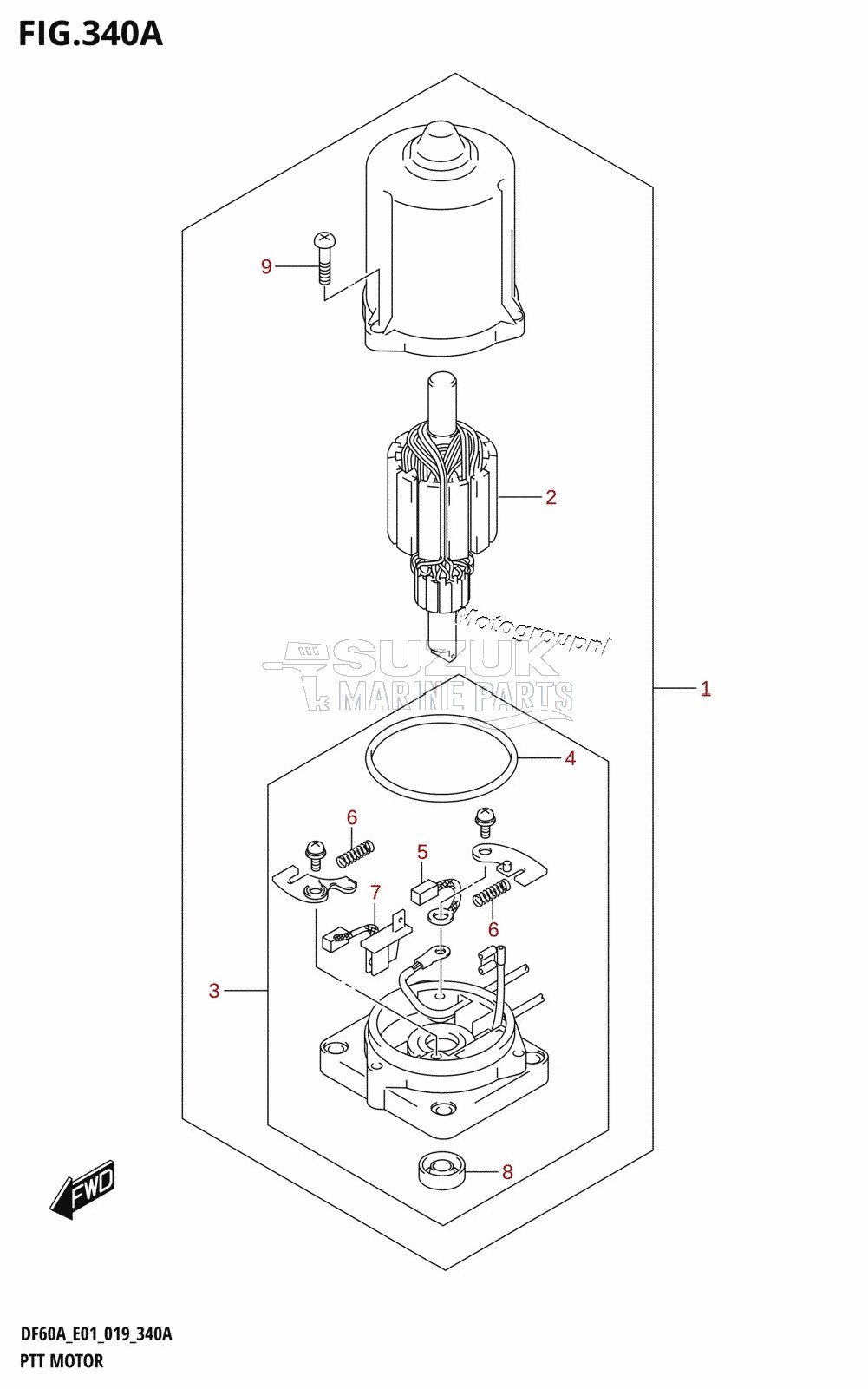 PTT MOTOR (DF40A,DF40ATH,DF40AST,DF50A,DF50ATH,DF60A,DF60ATH)