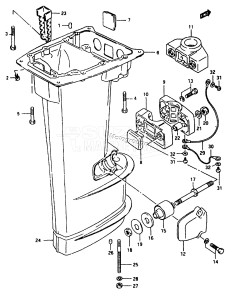 DT40 From 04003-131001 ()  1991 drawing DRIVE SHAFT HOUSING