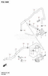 DF40A From 04003F-210001 (E01)  2012 drawing FUEL PUMP (DF50ATH:E01)