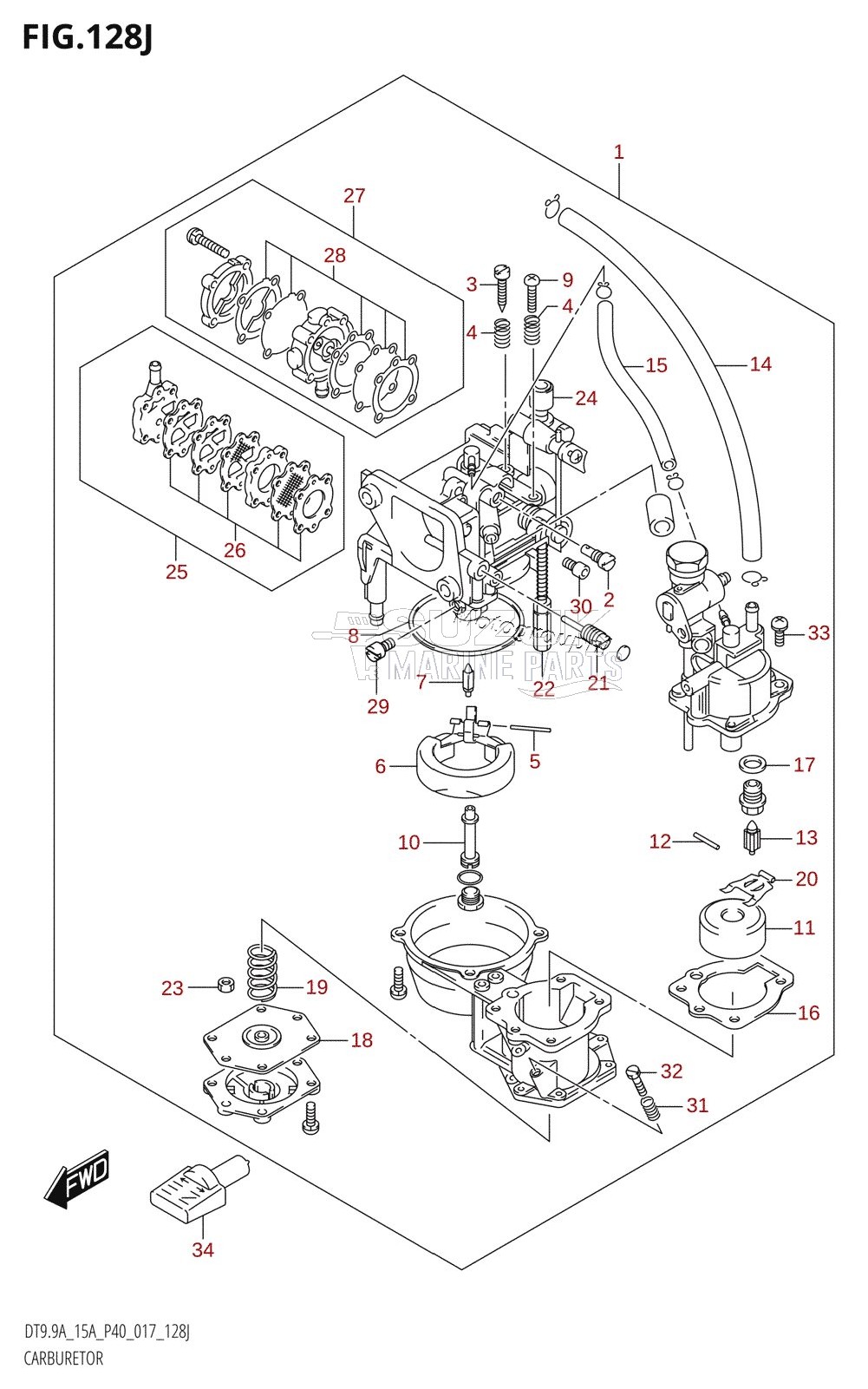 CARBURETOR (DT15AK:P36)