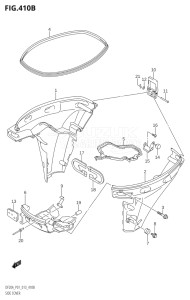 00995F-240001 (2022) 9.9hp E03-USA (DF9.9BTH) DF9.9B drawing SIDE COVER (DF9.9BR:P01)