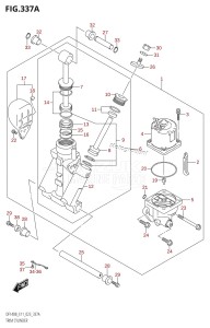 DF140BZ From 14005Z-340001 (E11 E40)  2023 drawing TRIM CYLINDER (DF140BT,DF140BZ)