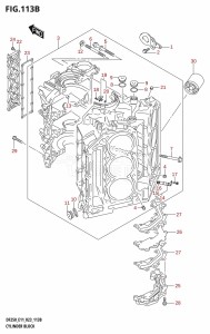 DF200 From 20002F-140001 (E01 E40)  2021 drawing CYLINDER BLOCK (DF250ST)