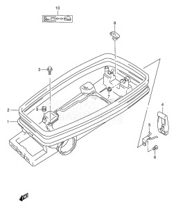 DT4 From 00402-751001 ()  1997 drawing LOWER COVER (DT5Y)