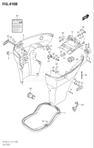 11503F-710001 (2017) 115hp E11 E40-Gen. Export 1-and 2 (DF115AT) DF115A drawing SIDE COVER (DF115AT:E11)