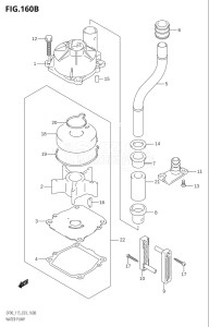 11501F-371001 (2003) 115hp E03-USA (DF115TK3  DF115TK4  DF115WTK4) DF115T drawing WATER PUMP (K6,K7,K8)