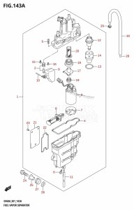 DF50A From 05003F-110001 (E01)  2011 drawing FUEL VAPOR SEPARATOR