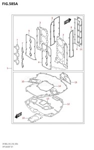 DF250ST From 25004F-910001 (E03)  2019 drawing OPT:GASKET SET