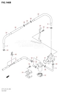 DF175T From 17502F-410001 (E01 E40)  2014 drawing FUEL PUMP (DF150T:E40)