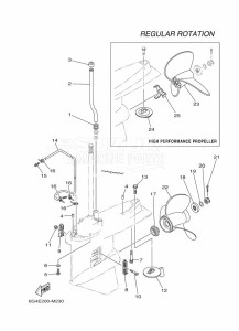 150AETX drawing PROPELLER-HOUSING-AND-TRANSMISSION-2