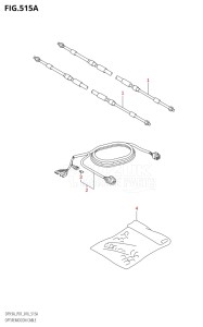 00994F-610001 (2016) 9.9hp P01-Gen. Export 1 (DF9.9A  DF9.9AR) DF9.9A drawing OPT:REMOCON CABLE (DF8A:P01)