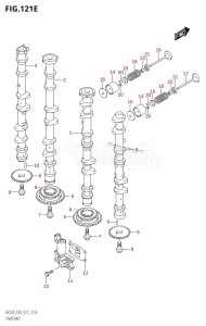 DF200Z From 20002Z-710001 (E03)  2017 drawing CAMSHAFT (DF250T:E03)