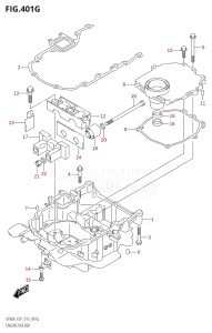 05003F-510001 (2005) 50hp E01-Gen. Export 1 (DF50A  DF50ATH) DF50A drawing ENGINE HOLDER (DF60A:E01)