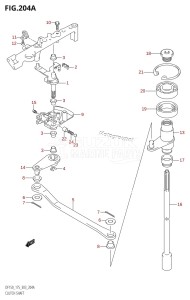 DF175Z From 17501Z-780001 (E03)  2007 drawing CLUTCH SHAFT