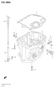 DF100A From 10003F-410001 (E03)  2014 drawing OIL PAN