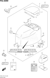 06003F-910001 (2019) 60hp E03-USA (DF60AVT  DF60AVTH) DF60A drawing ENGINE COVER (DF50AVT)