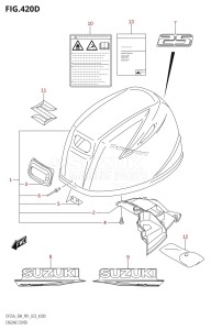 DF30A From 03003F-040001 (P01 P40)  2020 drawing ENGINE COVER ((022,023):(DF25A,DF25AT,DF25ATH))