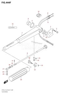 DT9.9A From 00993K-710001 (P36 P40)  2017 drawing TILLER HANDLE (DT15A:P40)