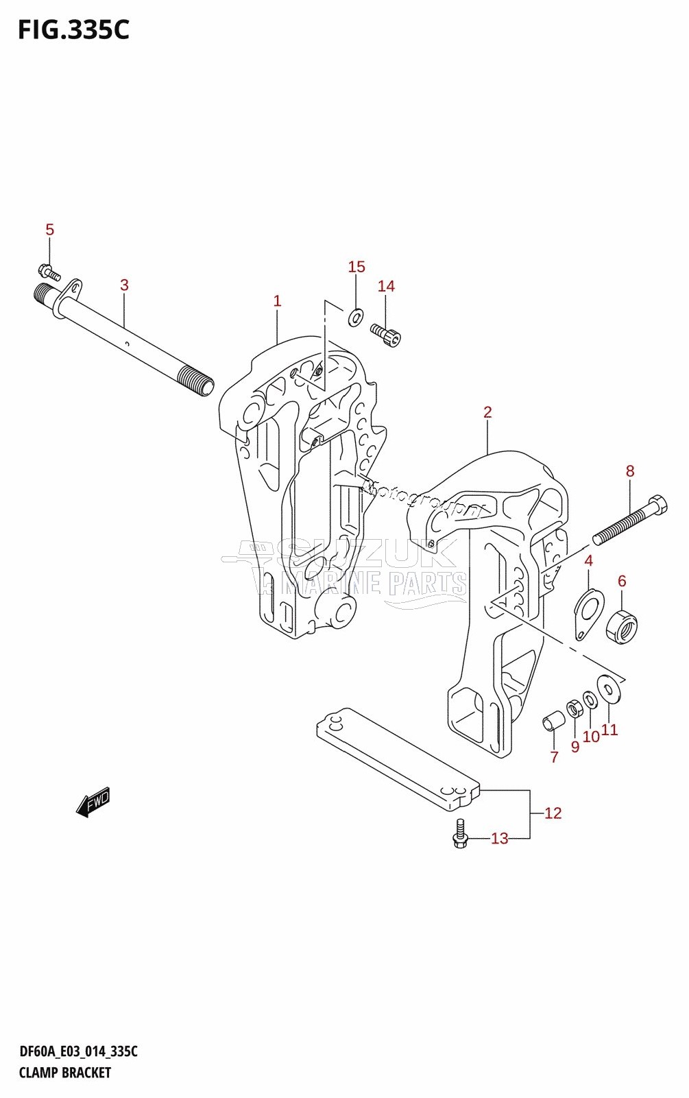 CLAMP BRACKET (DF60A)