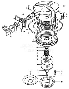 DT20 From D-10001 ()  1983 drawing RECOIL STARTER