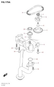 DF225Z From 22503Z-510001 (E01 E40)  2005 drawing OIL PUMP