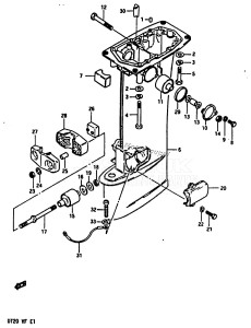 DT25 From 02503-923424 ()  1989 drawing DRIVESHAFT HOUSING