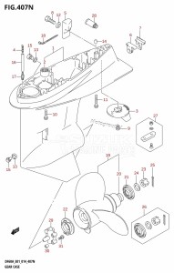 DF50A From 05003F-410001 (E01)  2014 drawing GEAR CASE (DF50AVT:E01)