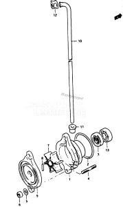 DT9 From c-10001 ()  1982 drawing WATER PUMP