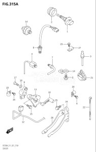 17503F-140001 (2021) 175hp E11 E40-Gen. Export 1-and 2 (DF175AT) DF175A drawing SENSOR