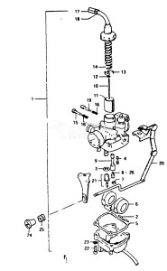 DT16 From F-10001 ()  1985 drawing CARBURETOR (DT9.9)