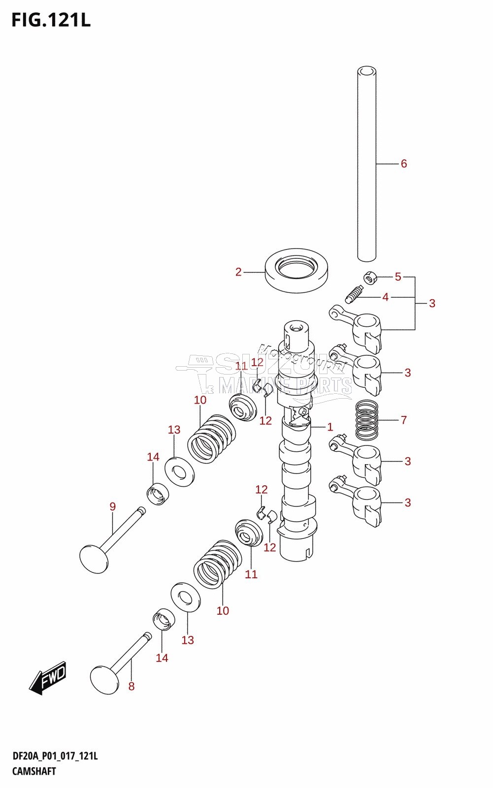 CAMSHAFT (DF20AT:P01)