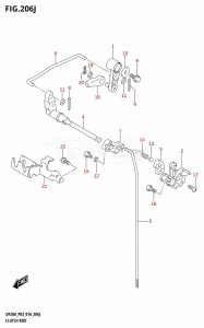 DF20A From 02002F-610001 (P03)  2016 drawing CLUTCH ROD (DF20AT:P03)